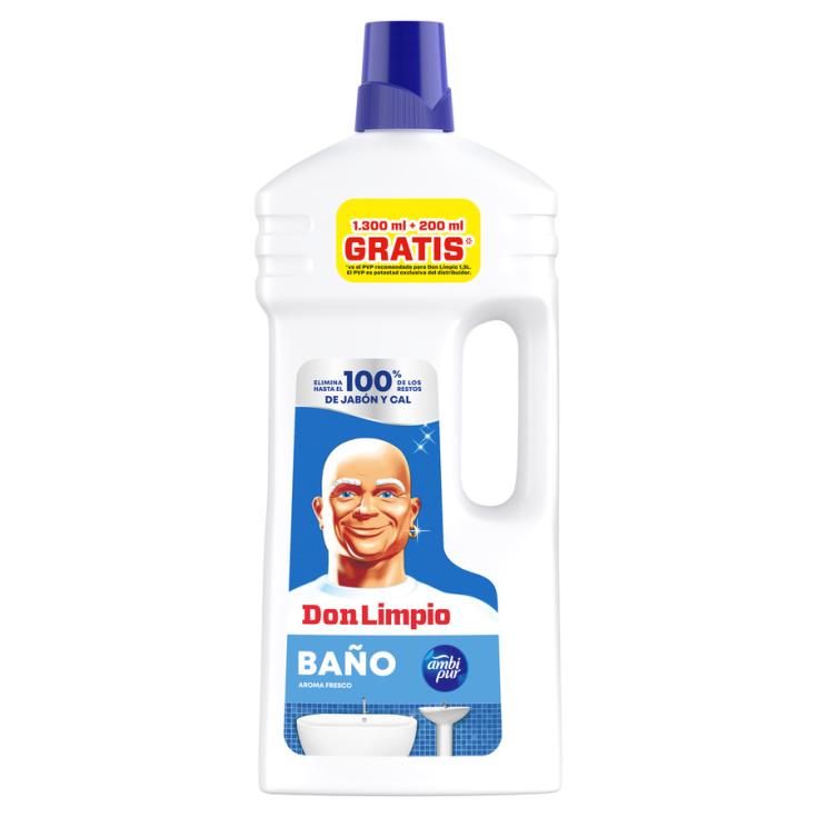 LIMPIADOR DE BAÑO AROMA FRESCO, 1.3L DON LIMPIO