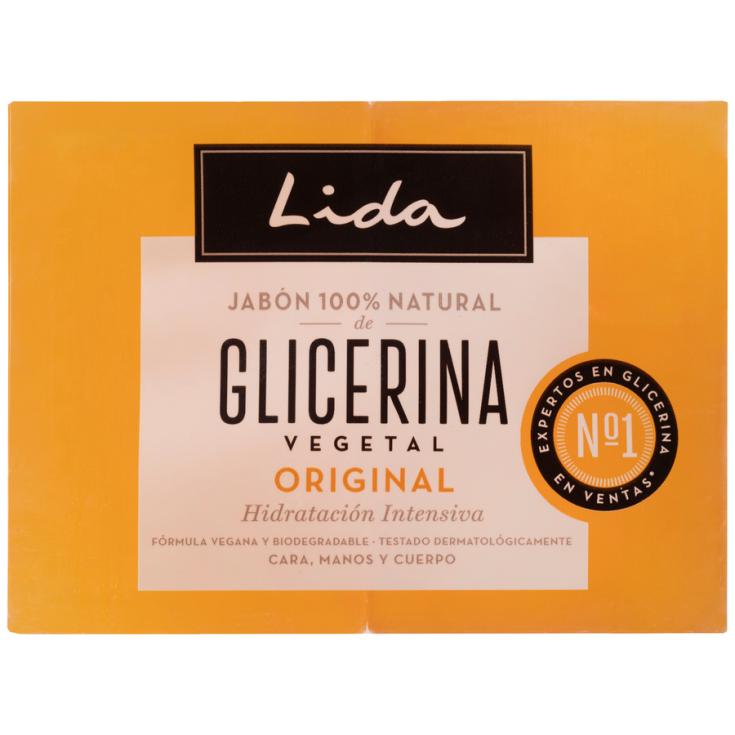 JABON NATURAL DE GLICERINA, 2X125GR LIDA