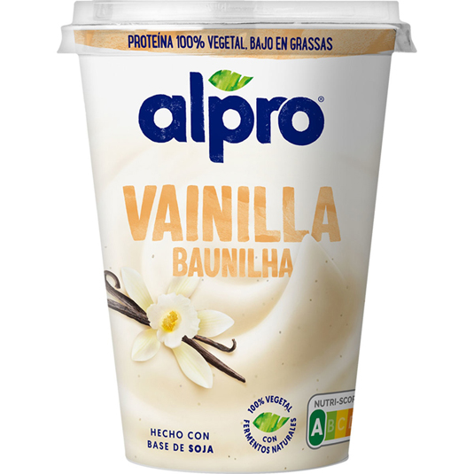 ESPECIALIDAD VEGETAL DE SOJA VAINILLA , 400 GR ALPRO