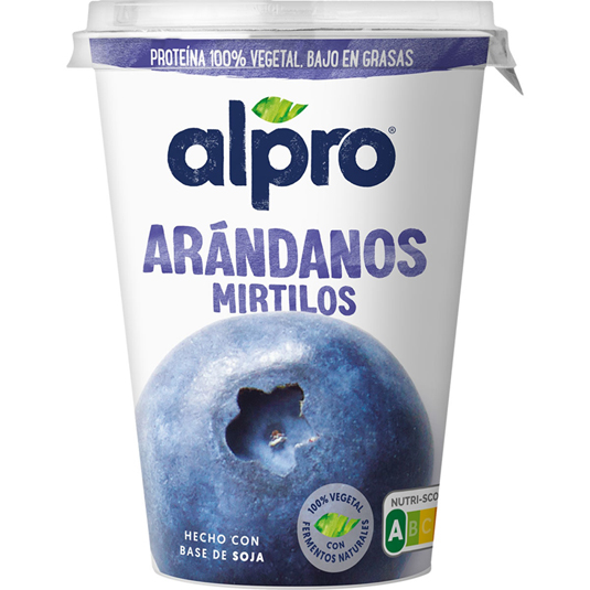 ESPECIALIDAD VEGETAL DE SOJA ARÁNDANOS , 400 GR ALPRO