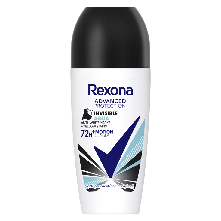 DESODORANTE ROLL ON AQUA 72H, 50 ML REXONA