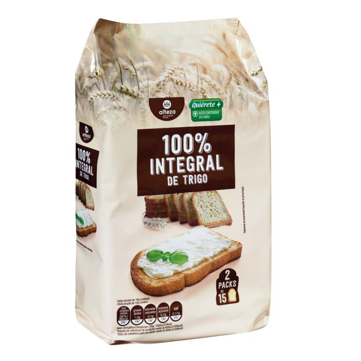 PAN TOSTADO INTEGRAL 30 REB , 270 GR ALTEZA