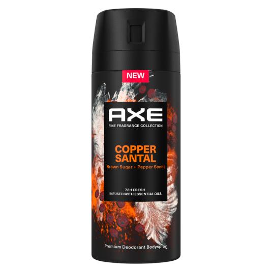 DESODORANTE BODYSPRAY COPPER SANTAL, 150ML AXE