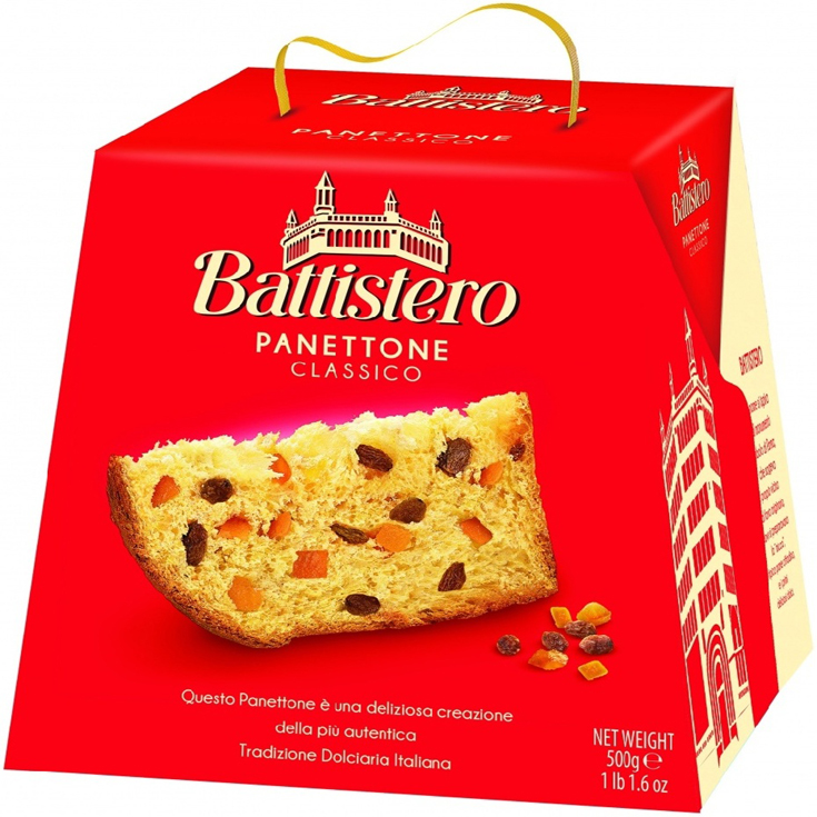 PANETTONE CLASICO, 500G BATTISTERO