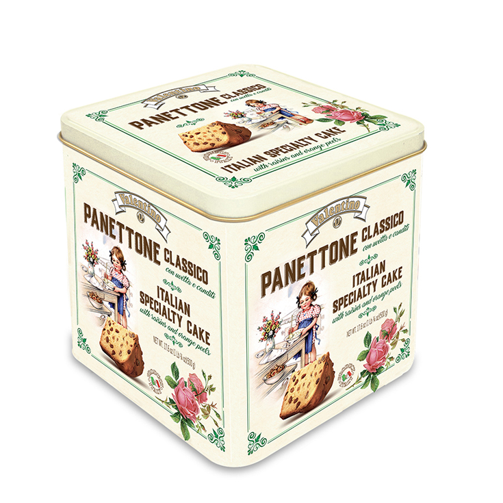 PANETTONE CLASICO LATA, 500G VALENTINO