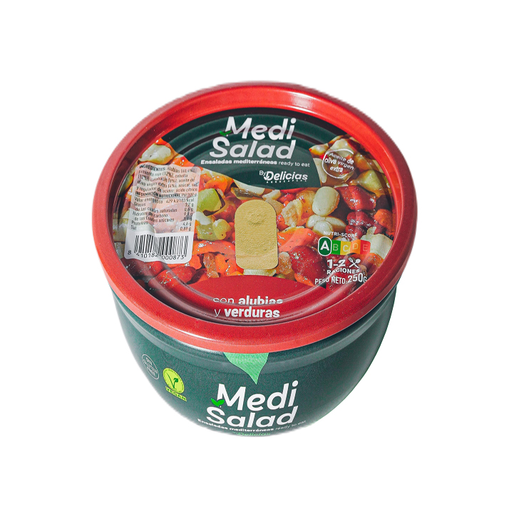 ENSALADA DE ALUBIAS Y VERDURAS,250G MEDISALAD