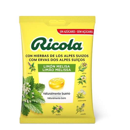 CARAMELOS SIN AZUCAR HIERBAS BOLSA, 70G RICOLA