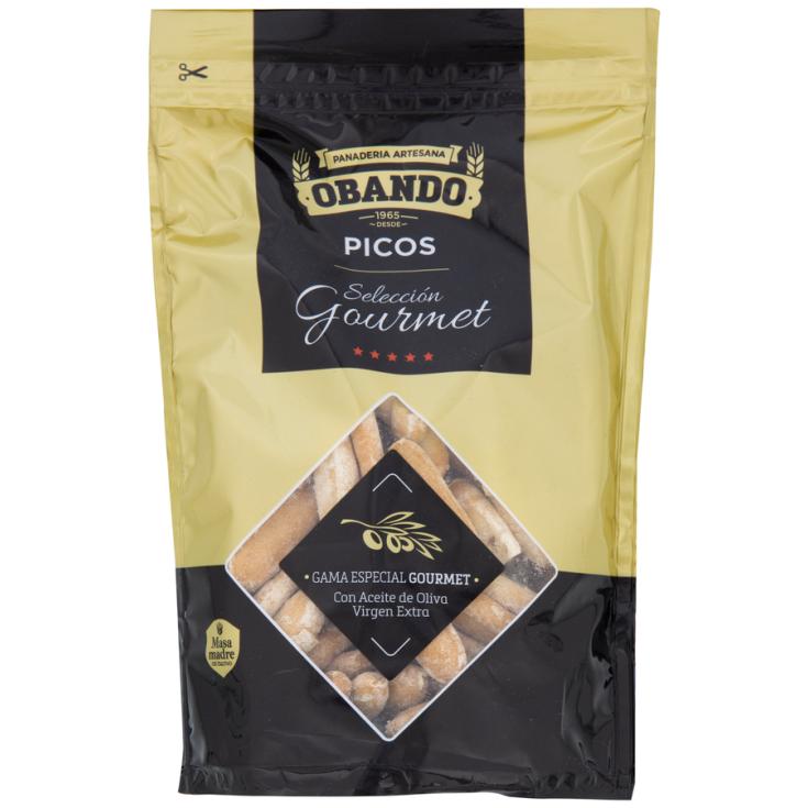 PICOS DE PAN CON ACEITE OLIVA V.EXTRA, 140G OBANDO