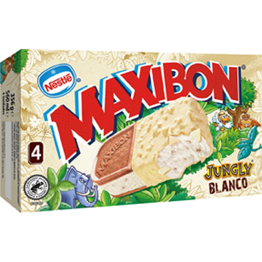HELADO JUNGLY BLANCO SANDWICH CHOCOLATE BLANCO Y GALLETAS NE