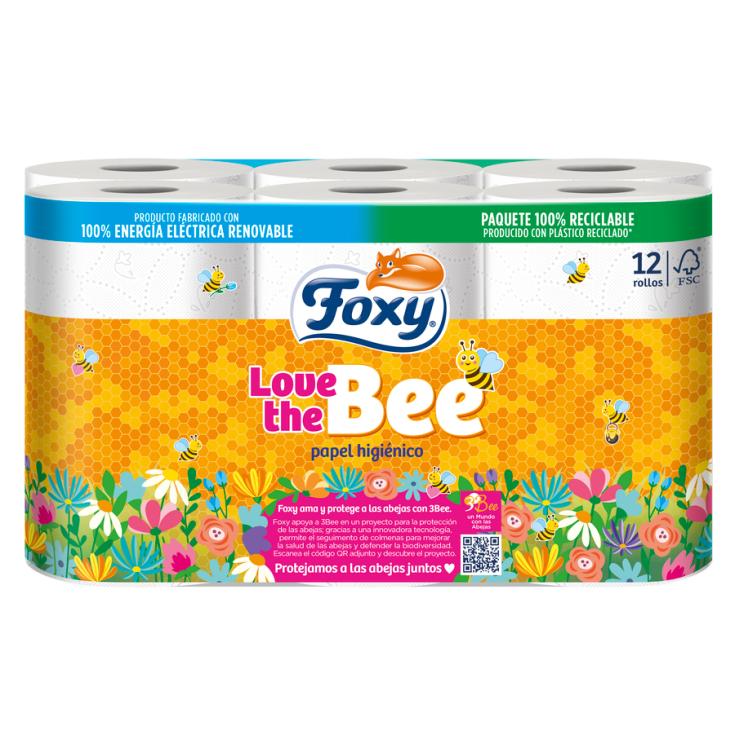 PAPEL HIGIENICO LOVE THE BEE 12 ROLLOS 3CAPAS LOVE THE BEE