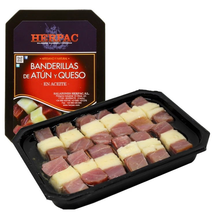 BADERILLAS ATUN Y QUESO , 294G HERPAC