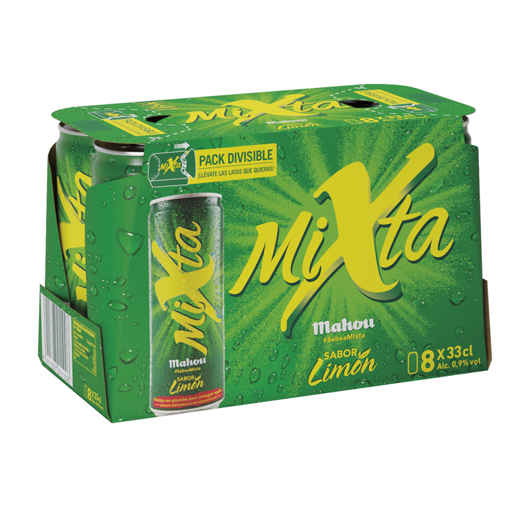 CERVEZA MIXTA, CAJA 8X33CL MAHOU