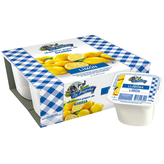 YOGUR SABOR LIMON, 4X125G LA FAGEDA