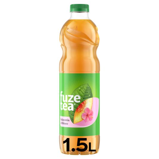 REFRESCO TE MELOCOTON E HIBISCO, 1,5L FUZE TEA