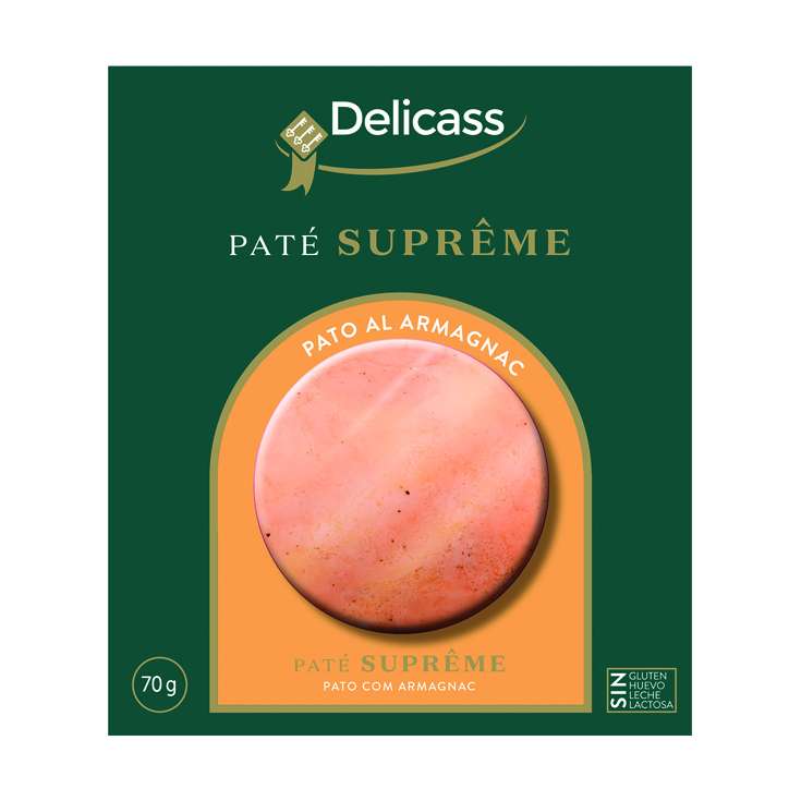 PATE SUPREME DE PATO AL ARMAGNAC 70G DELICASS