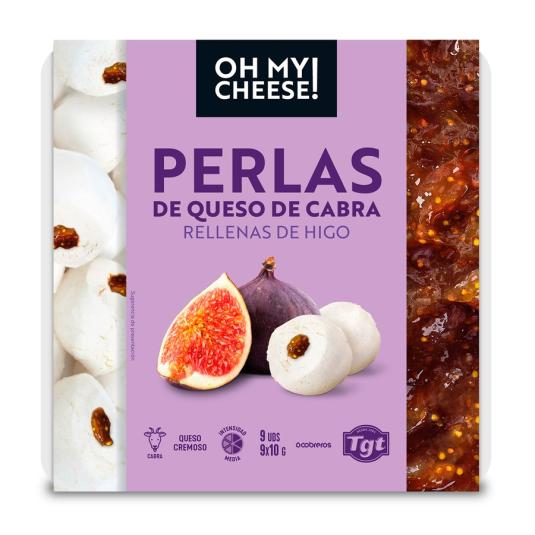 PERLAS DE QUESO DE CABRA RELLENAS DE HIGO 90G OH MY CHESSE!
