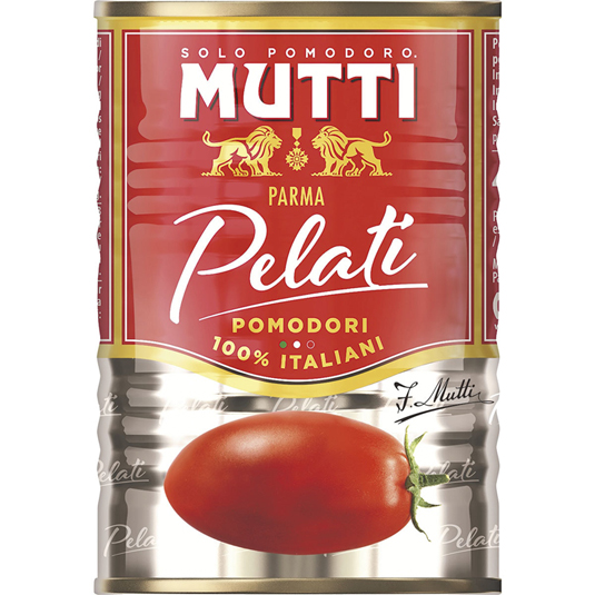 TOMATE ENTERO PELADO, 260G MUTTI