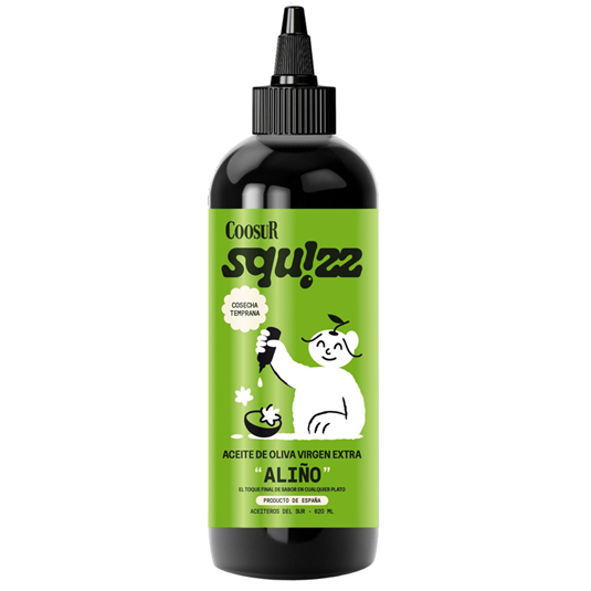 ACEITE OLIVA V.EXTRA ALIÑO SQUIZZ, 620ML COOSUR