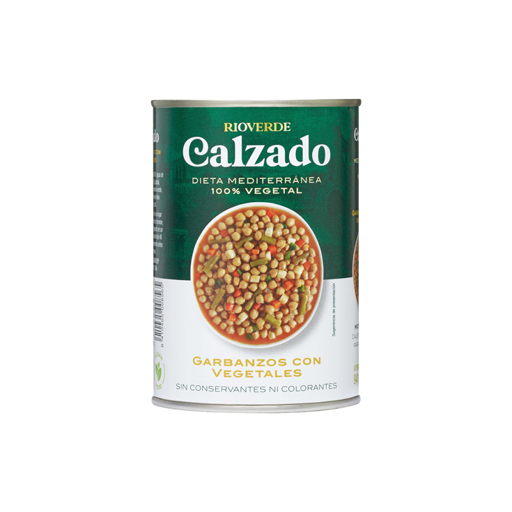 GARBANZOS CON VEGETALES, 400G CALZADO