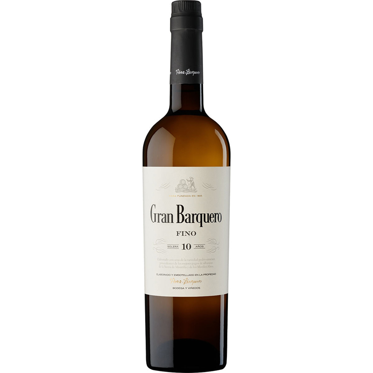 VINO FINO SOLERA 10 AÑOS, 75CL GRAN BARQUERO