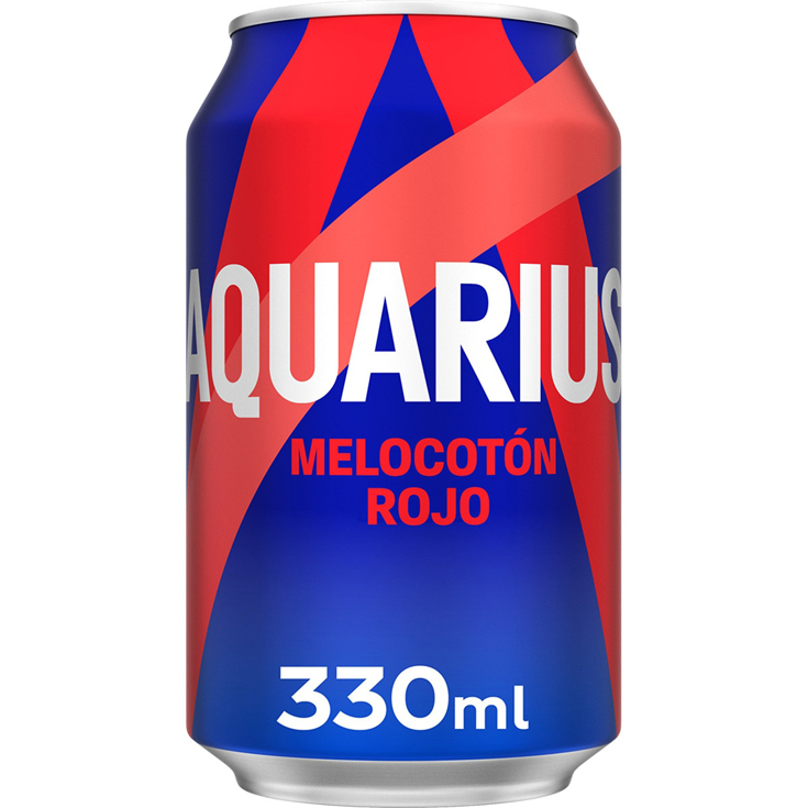 AQUARIUS MELOCOTON ROJO LATA 33CL AQUARIUS