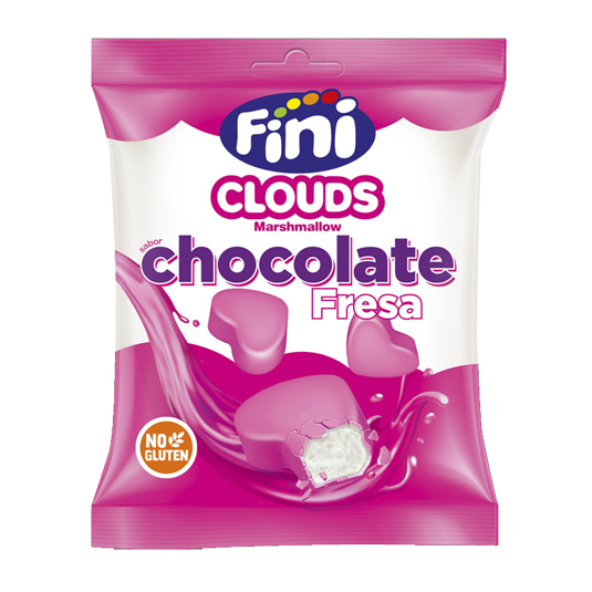 NUBES CORAZON CHOCOLATE FRESA, 80G FINI