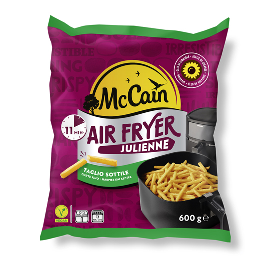 PATATAS CONGELADAS AIRFRYER JULIENNE, 600GR MCCAIN