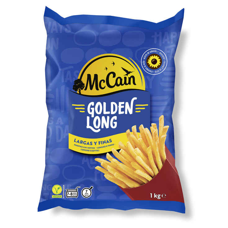 PATATAS CONGELADAS LARGA Y FINA GOLDEN LONG, 1KG MCCAIN