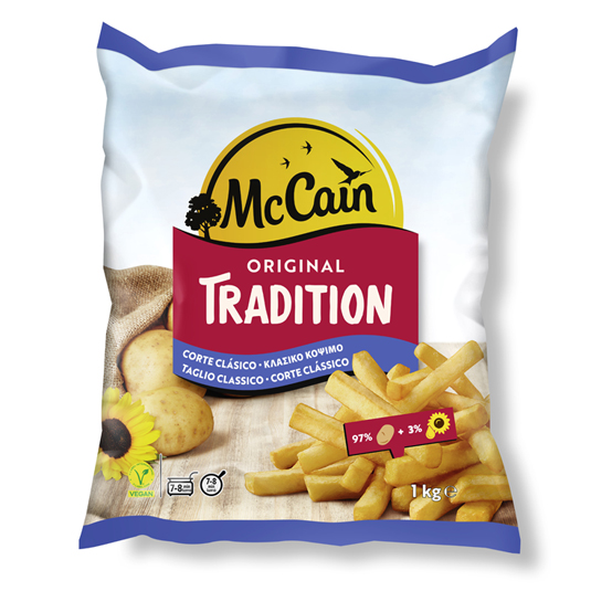 PATATAS CONGELADAS TRADITION, 1KG MCCAIN