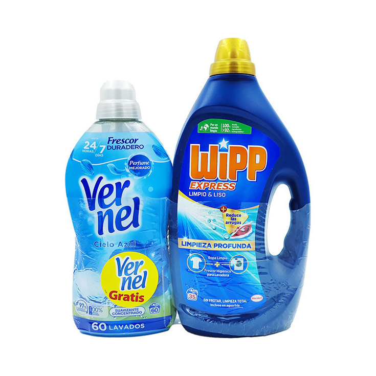 DETERGENTE LIQUIDO WIPP 35 DOSIS + VERNEL 60 LAV WIPP EXPRES