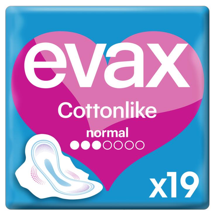 COMPRESA CON ALAS NORMAL, 19UD EVAX COTTONLIKE