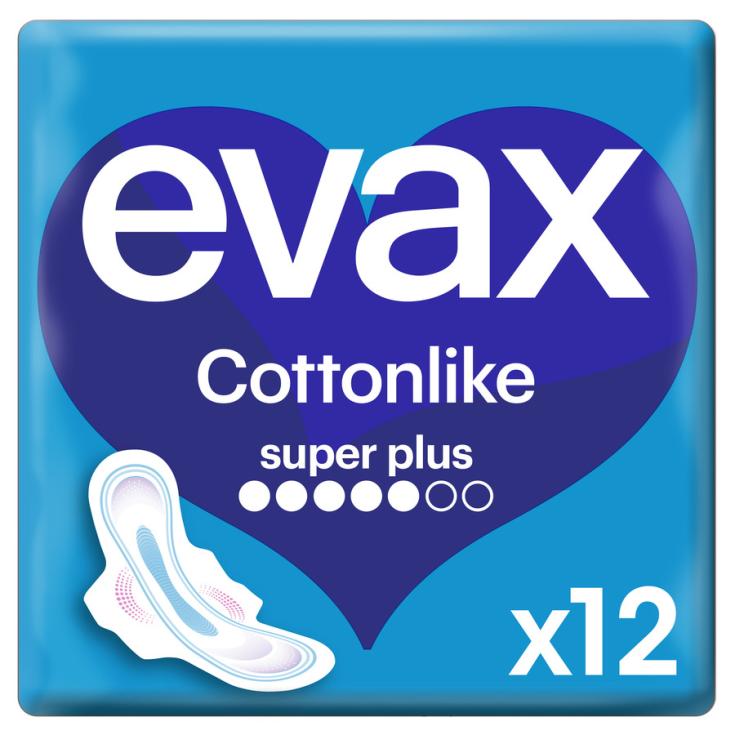 COMPRESA CON ALAS SUPERPLUS, 12UD EVAX COTTONLIKE