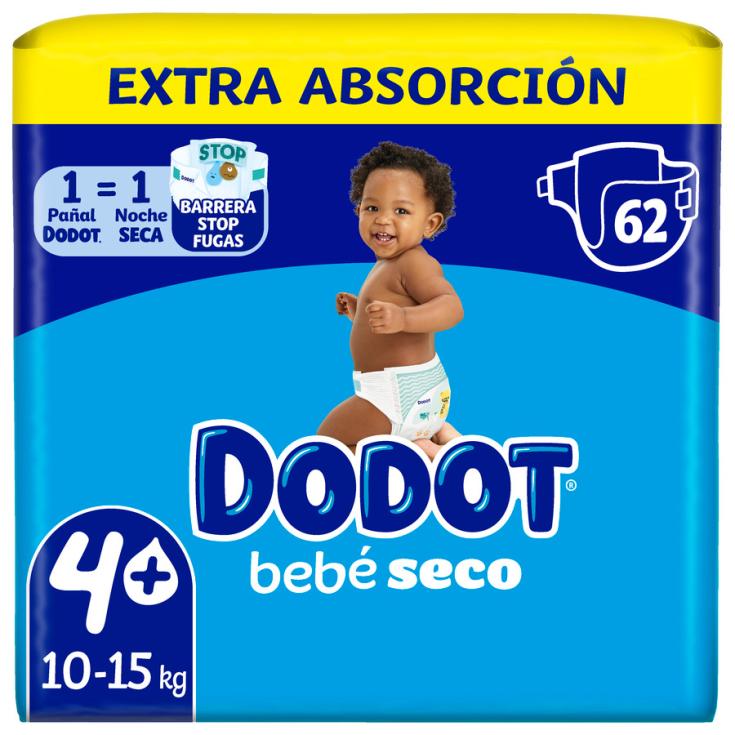 PAÑALES EXTRA T4, 62 UD DODOT