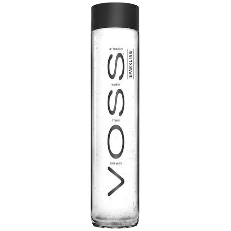 AGUA CON GAS, 800 ML VOSS
