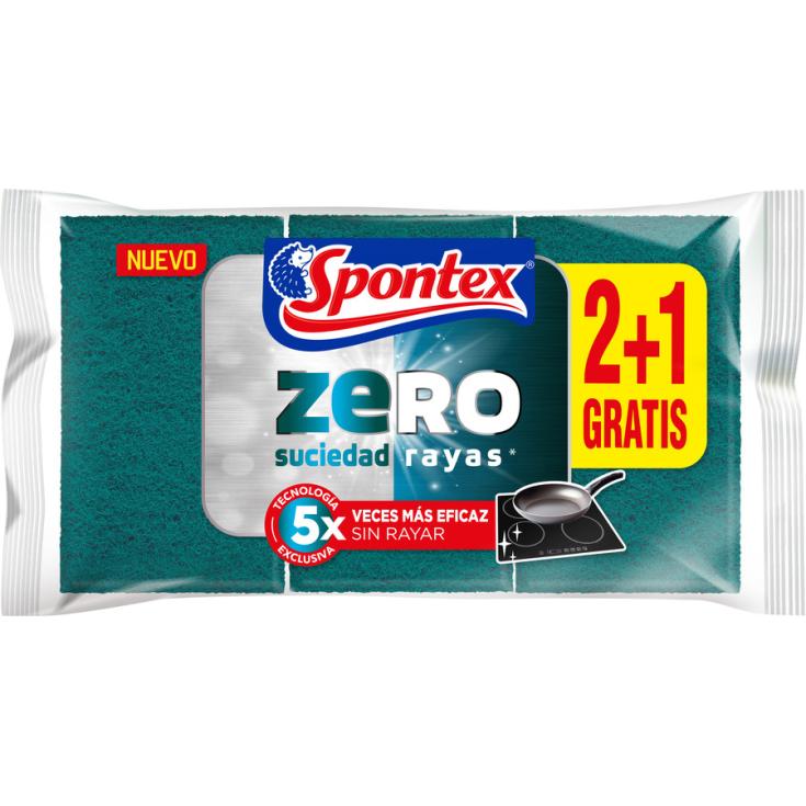 ESTROPAJO ZERO SUCIEDAD, 3UD SPONTEX