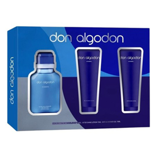 SET HOMBRE EDT 100ml + AFTERSHAVE+ GEL DUCHA 75ml DON ALGOD