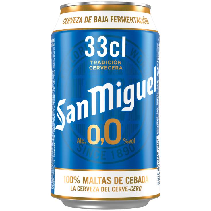 CERVEZA 0,0 SIN ALCOHOL, 330ML SAN MIGUEL