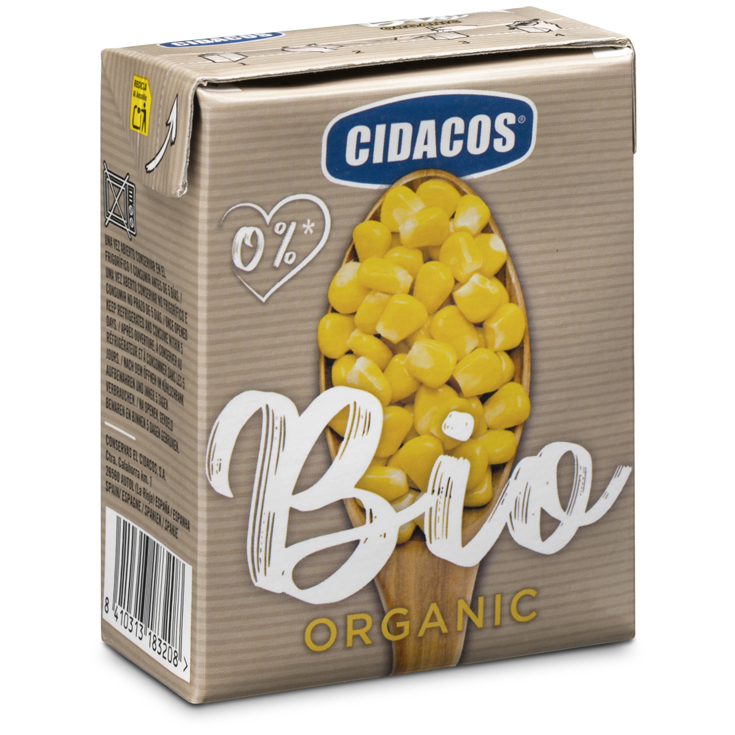 MAIZ COCIDO BIO, 250G CIDACOS