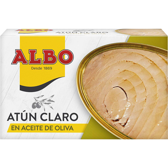 ATUN CLARO EN ACEITE DE OLIVA, 82G ALBO