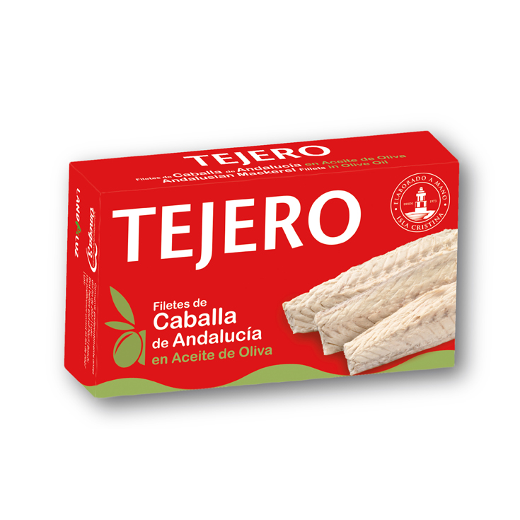 FILETES DE CABALLA EN ACEITE OLIVA, 80G TEJERO