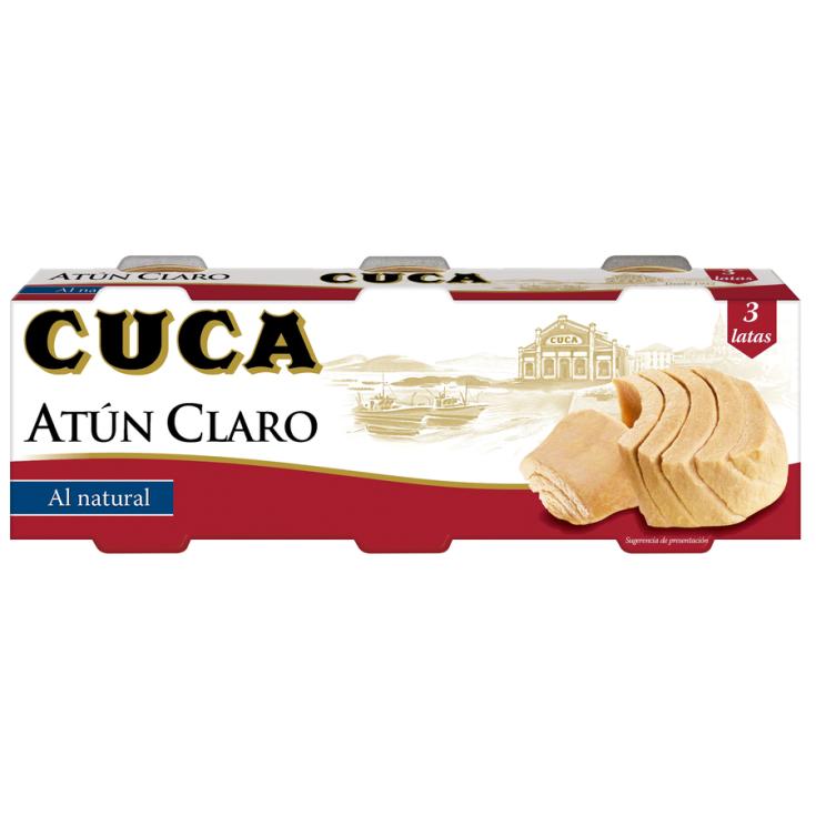 ATUN CLARO AL NATURAL, 3X67G CUCA