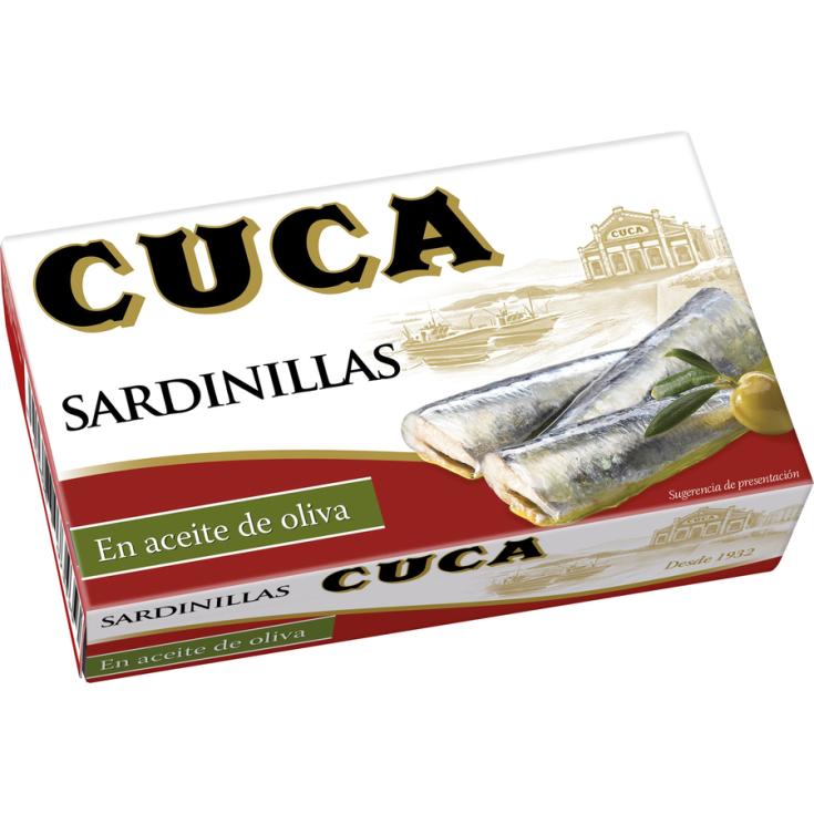 SARDINILLA EN ACEITE OLIVA, 63GR CUCA