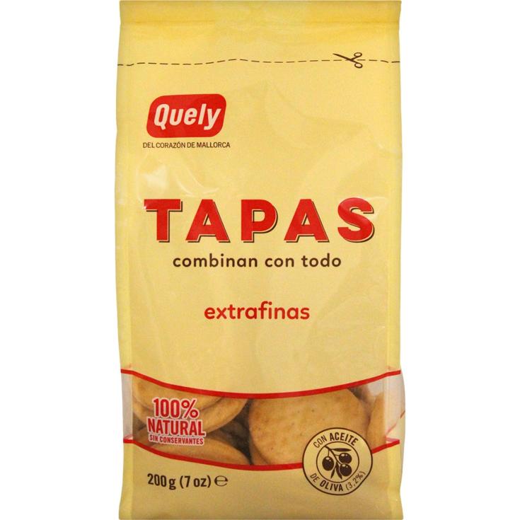 TAPAS EXTRA FINAS EN ACEITE OLIVA, 200GR QUELY