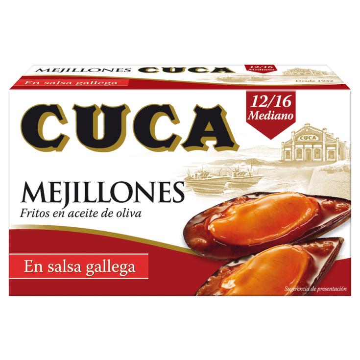 MEJILLONES 12-16 A LA GALLEGA, 65G CUCA