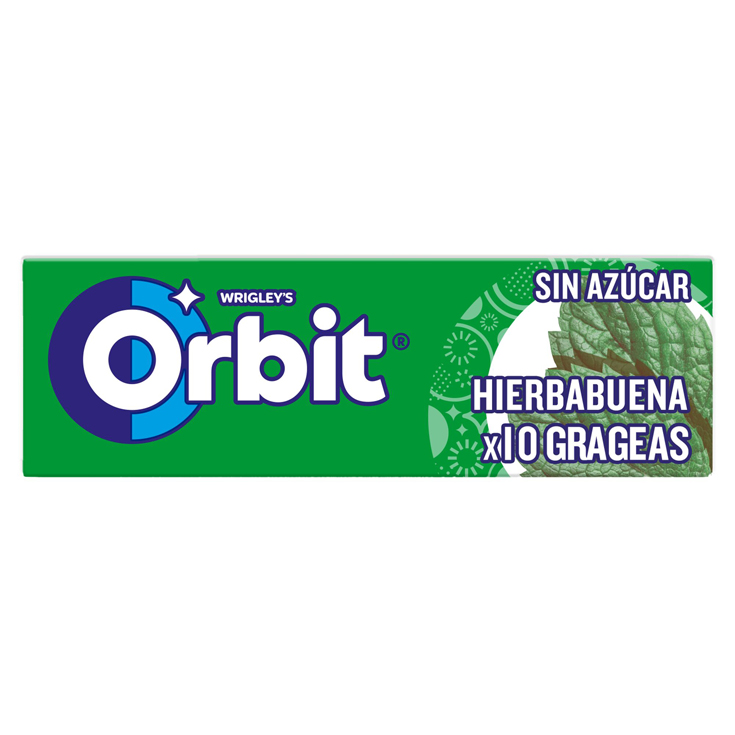 CHICLES HIERBABUENA, 14G ORBIT