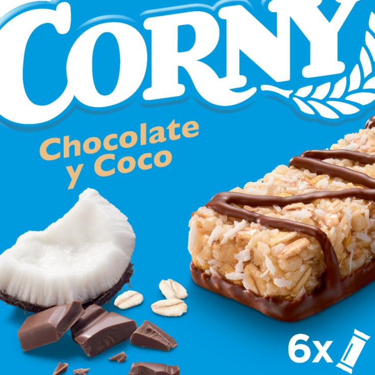 BARRITAS CEREALES CHOCOLATE 0%, 6X20GR CORNY - Supermercados Plaza