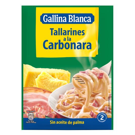 TALLARINES A LA CARBONARA, 145G GALLINA BLANCA