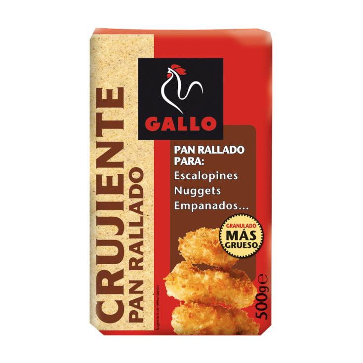 PAN RALLADO EXTRA CRUJIENTE, 500GR GALLO