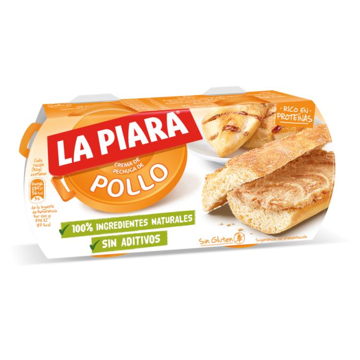 PATE DE POLLO NATURAL, 2X125G LA PIARA