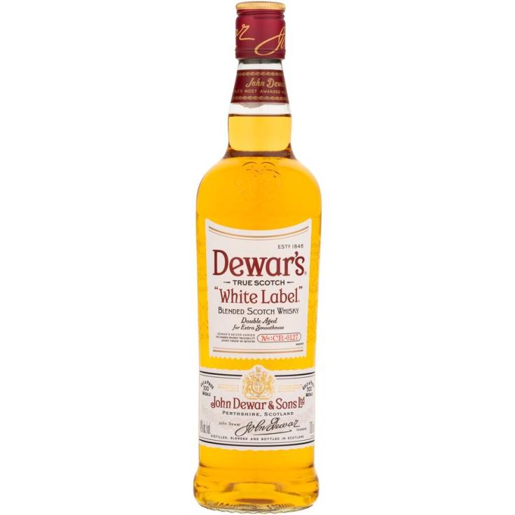 WHISKY WHITE LABEL SCOTCH, 70CL DEWARS